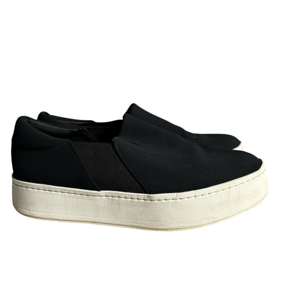 Vince Platform Slip on Women’s Sneakers Black Size 8.5 Minimalist Casual